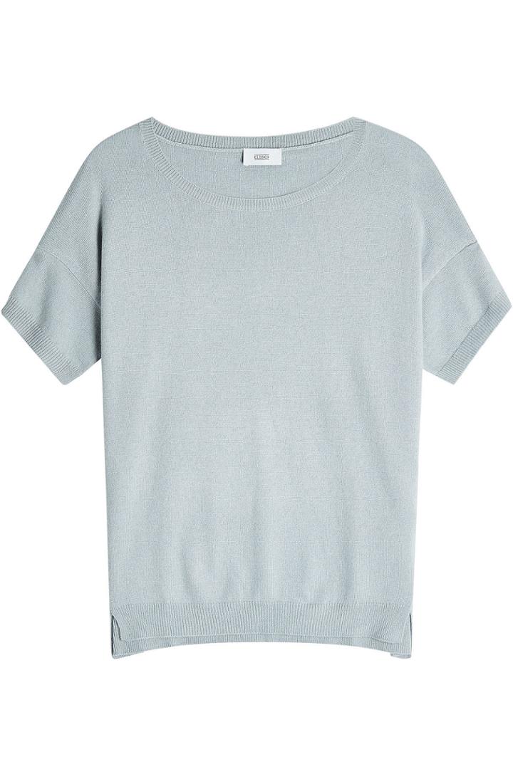 Closed Closed Short Sleeved Knit With Wool And Cashmere - Blue