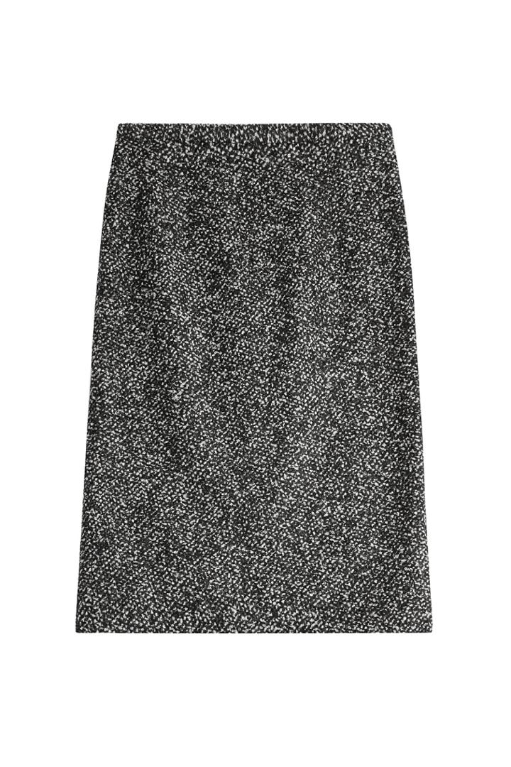 Michael Kors Michael Kors Virgin Wool And Lama Fur Skirt - Multicolor