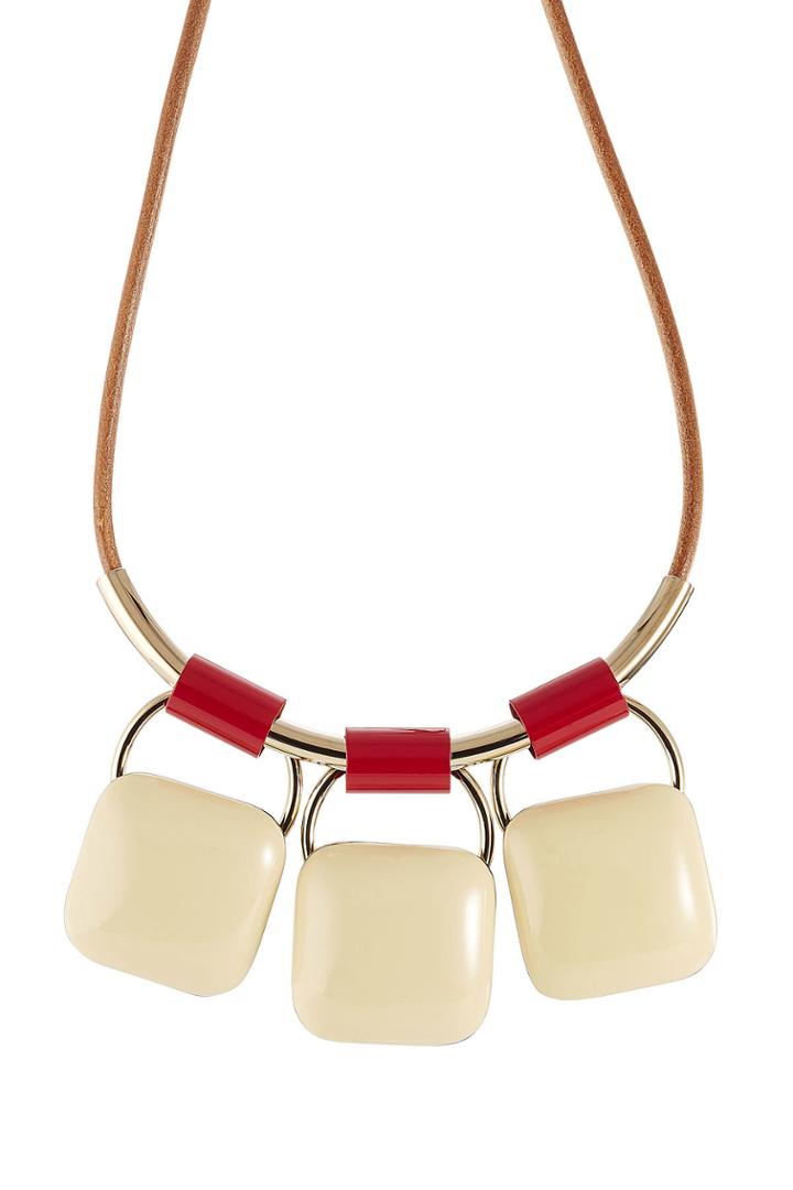 Marni Marni Triple Pendant Necklace - Yellow