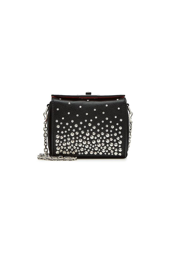 Alexander Mcqueen Alexander Mcqueen Embellished Leather Nano Box Bag
