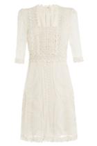Anna Sui Anna Sui Crochet Lace Dress - White