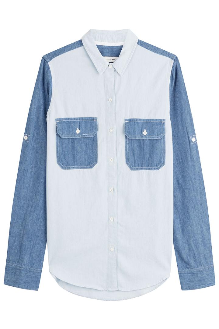 Rag & Bone Rag & Bone Cotton Utility Shirt - Blue