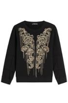 Alexander Mcqueen Alexander Mcqueen Embellished Cotton Sweatshirt