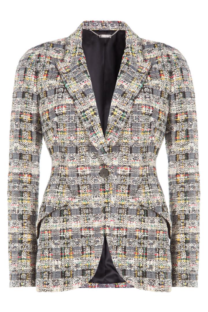 Alexander Mcqueen Alexander Mcqueen Cotton And Wool Blend Blazer