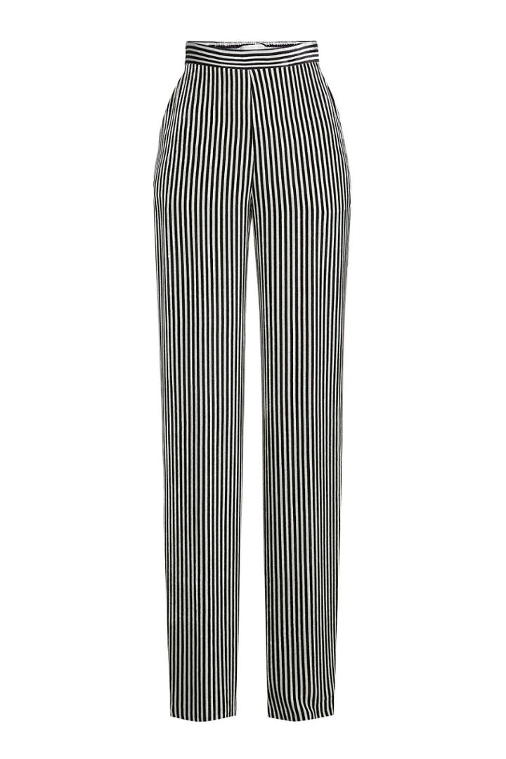 Etro Etro Striped Velvet High-waist Pants