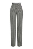 Etro Etro Striped Velvet High-waist Pants