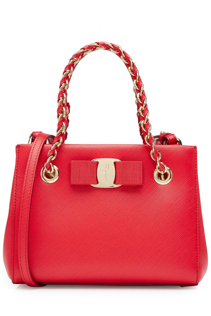 Salvatore Ferragamo Salvatore Ferragamo Mini Leather Shoulder Bag
