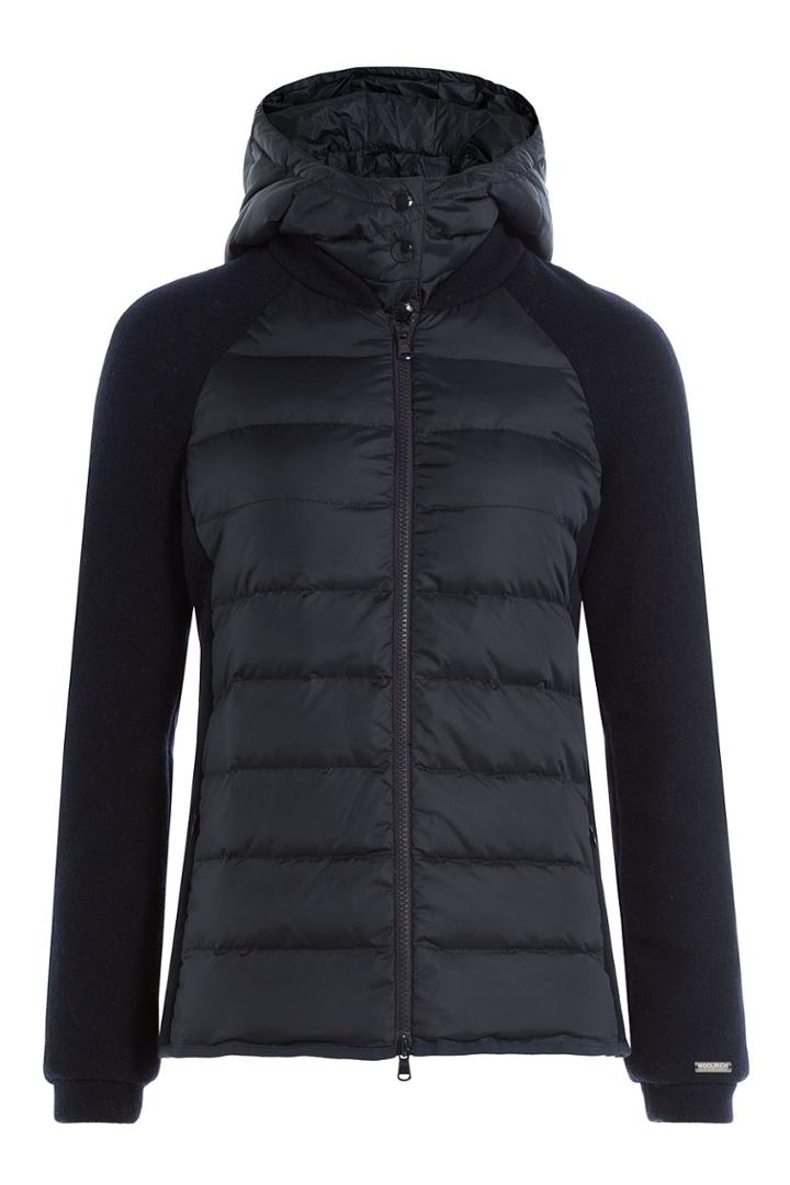 Woolrich Woolrich Down Jacket With Knit Sleeves