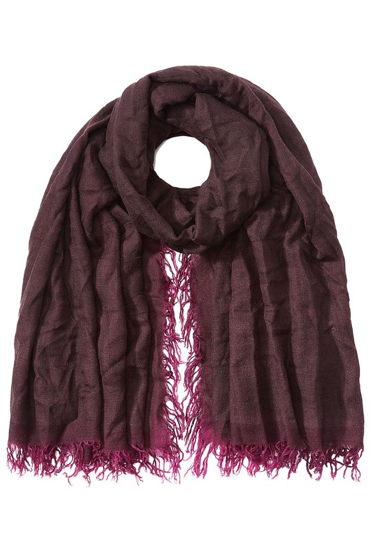 Faliero Sarti Faliero Sarti Wool Scarf With Fringe - Brown