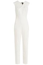 Roland Mouret Roland Mouret Buxton Stretch Crepe Jumpsuit - White