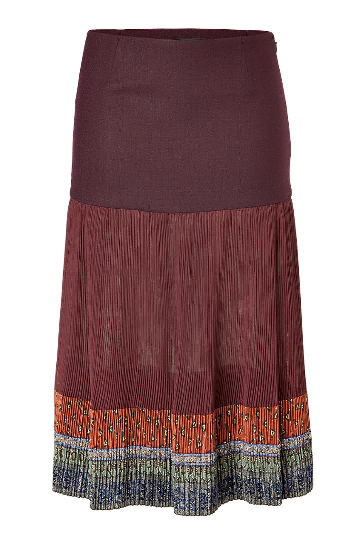 Etro Etro Plisse Skirt With Embroidery - Purple