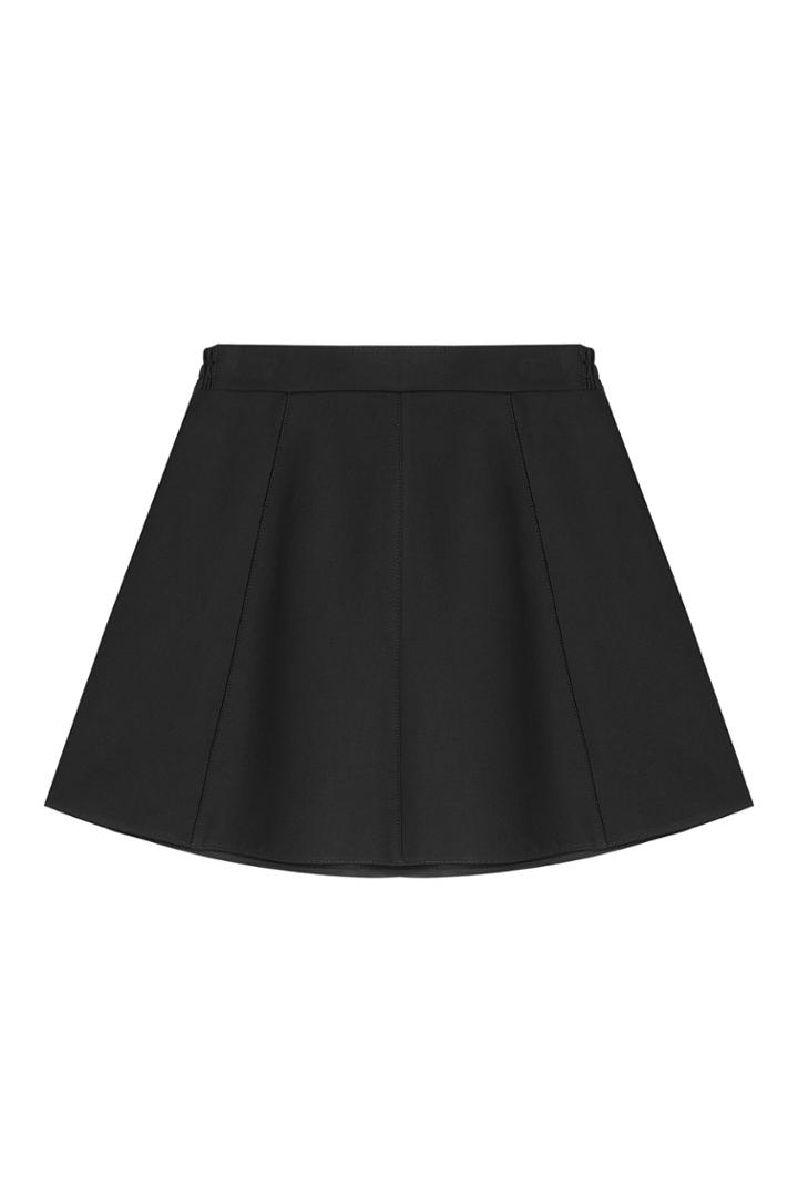 Red Valentino Red Valentino Cotton-blend Mini Circle Skirt - Black