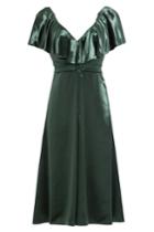 Valentino Valentino Velvet Dress With Silk
