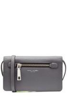 Marc Jacobs Marc Jacobs Leather Wallet With Shoulder Strap - Grey