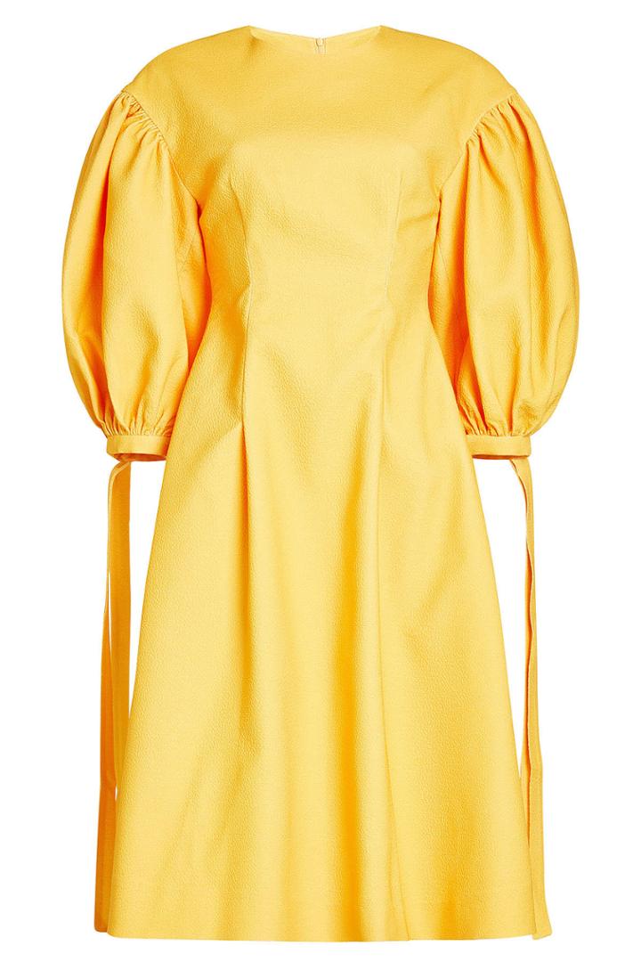 Rejina Pyo Rejina Pyo Crepe Dress With Puff Sleeves