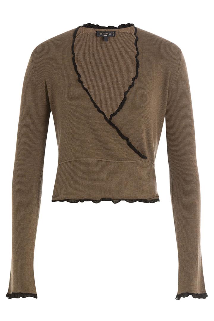 Etro Etro Wool Wrap Cardigan - Grey