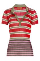 Missoni Missoni Striped Knit Polo Shirt - Multicolor