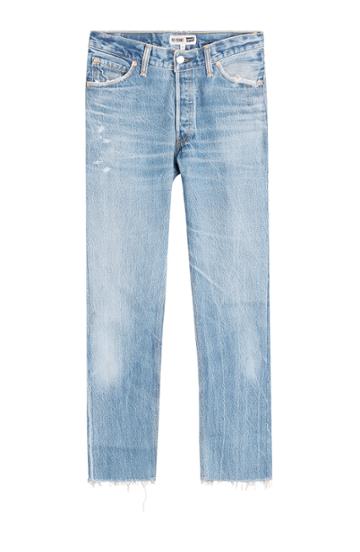 Re/done Re/done Straight Cropped Jeans