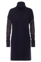 Maison Margiela Maison Margiela Wool Sweater Dress With Semi-sheer Sleeves