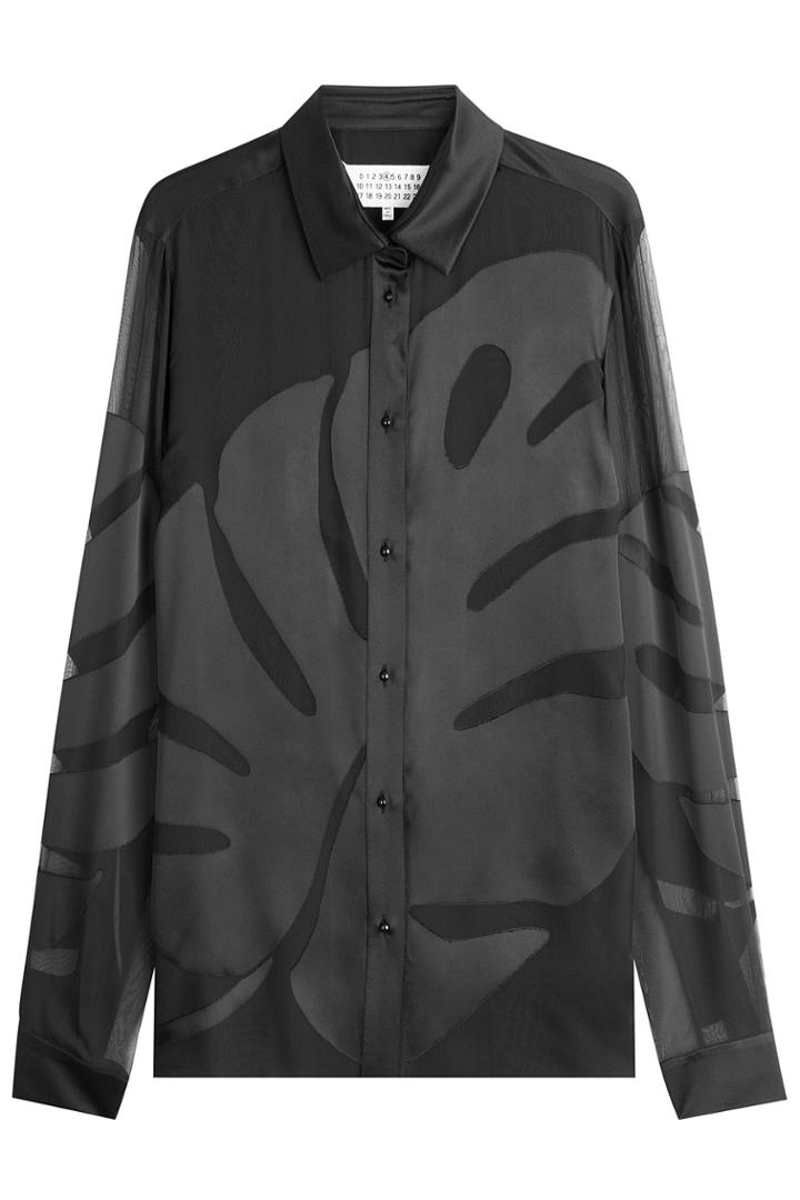 Maison Margiela Maison Margiela Blouse With Silk - Black