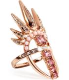 Nikos Koulis 18kt Pink Gold Spectrum Ring With Diamonds And Tourmaline