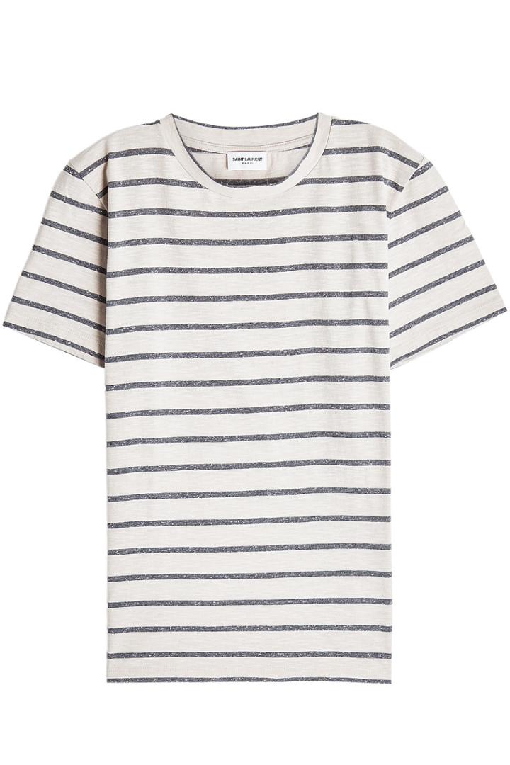 Saint Laurent Saint Laurent Striped Cotton T-shirt