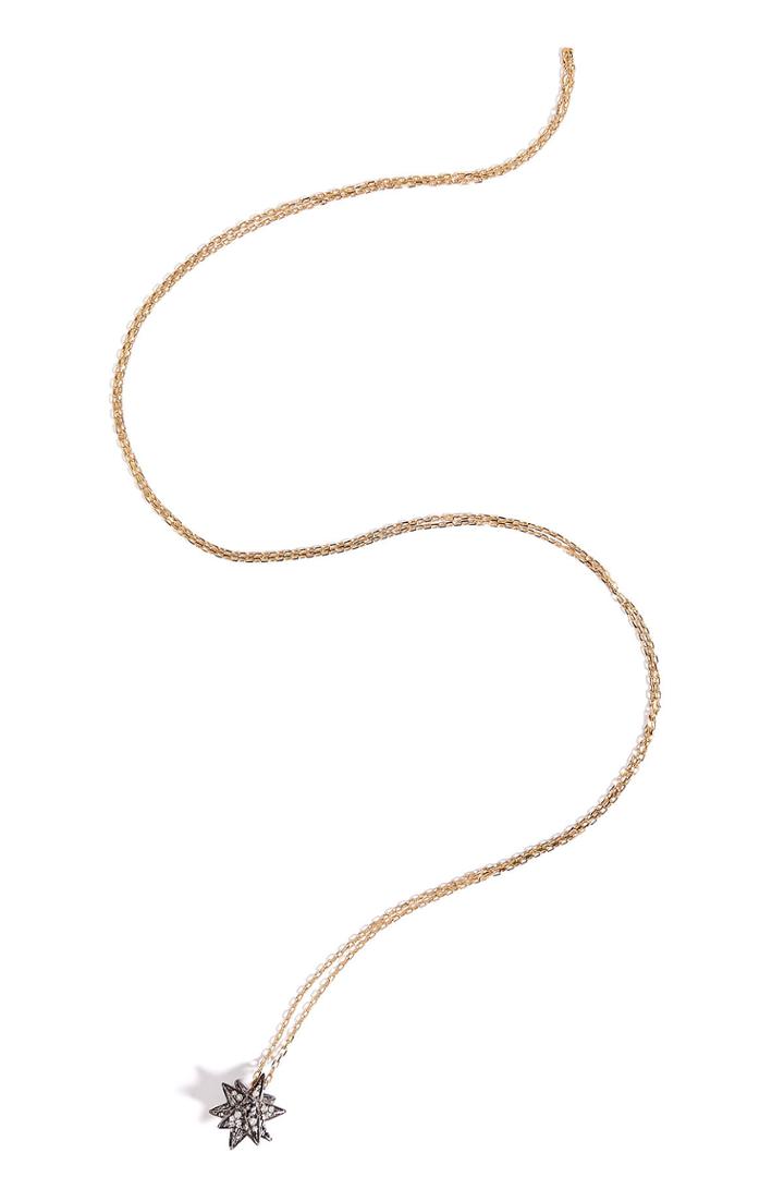 Noor Fares Noor Fares 18k Gold Pendant Necklace With White Diamonds - None