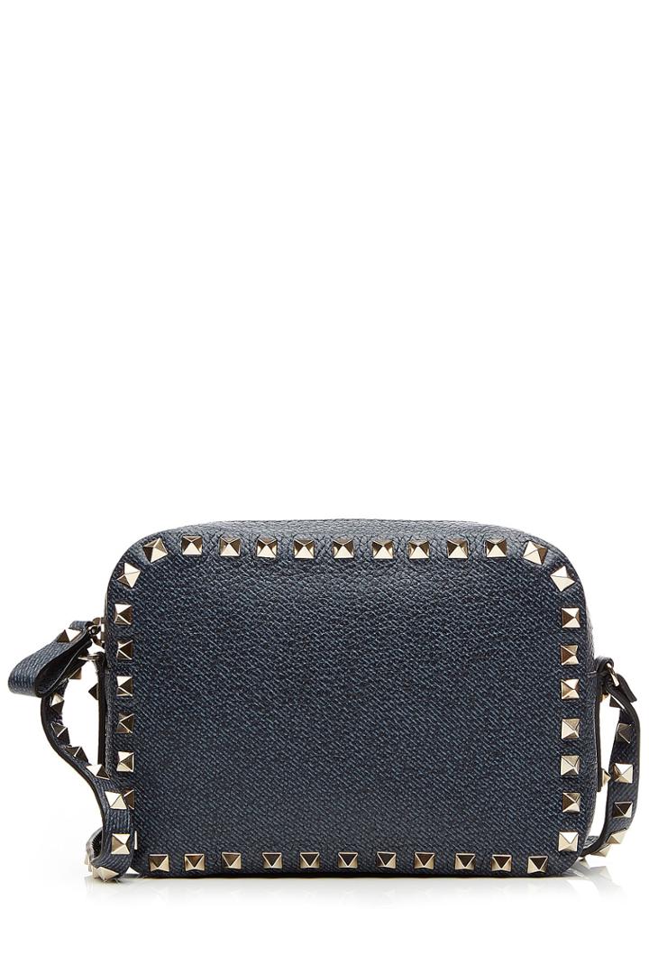 Valentino Valentino Leather Rockstud Camera Bag