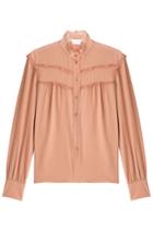 See By Chloé See By Chloé Silk Blouse With Lace - Pink