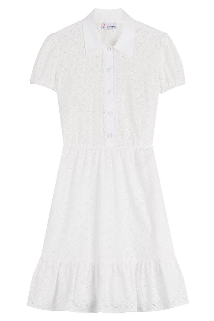 R.e.d. Valentino R.e.d. Valentino Cotton Eyelet Shirtdress