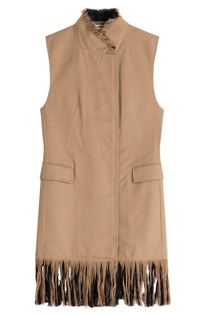 3.1 Phillip Lim Wool Vest With Fringed Trims