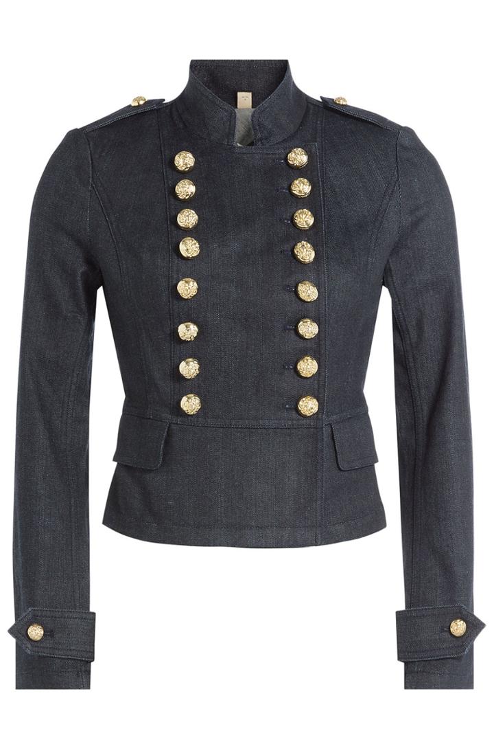 Burberry London Burberry London Denim Jacket With Embossed Buttons - Blue