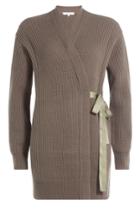 Helmut Lang Helmut Lang Ribbed Wool-cashmere Cardigan Wrap - Green