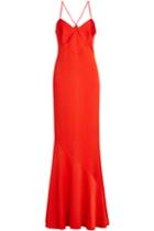 Galvan Galvan Satin Gown With Cut-out Detail