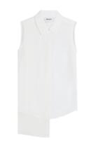 Dkny Dkny Asymmetric Sleeveless Shirt - White