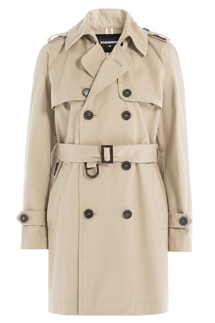 Dsquared2 Dsquared2 Cotton Trench Coat - None
