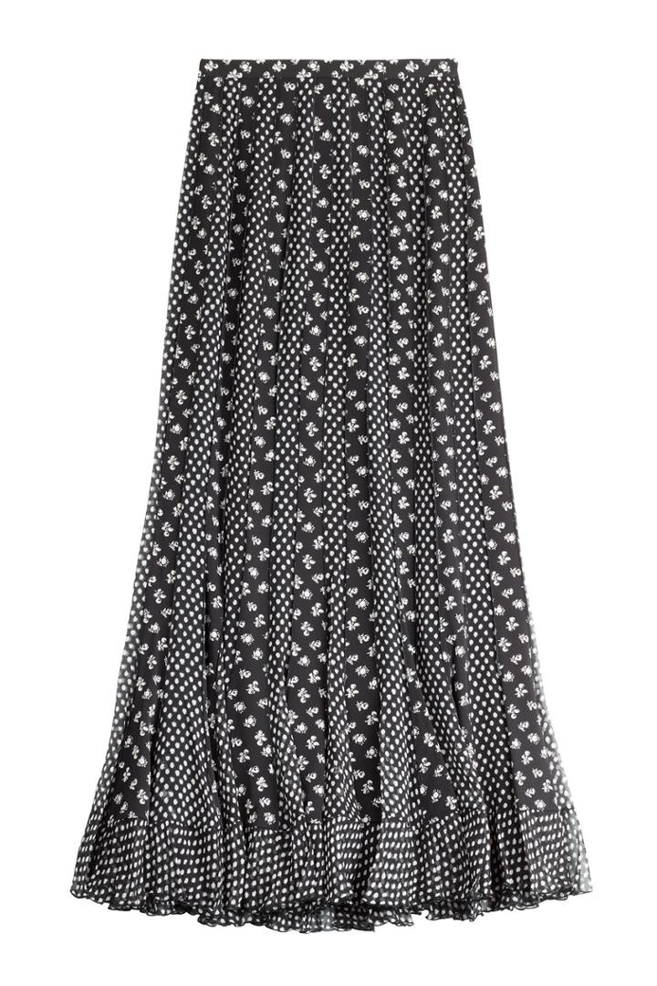 Diane Von Furstenberg Diane Von Furstenberg Printed Silk Maxi Skirt