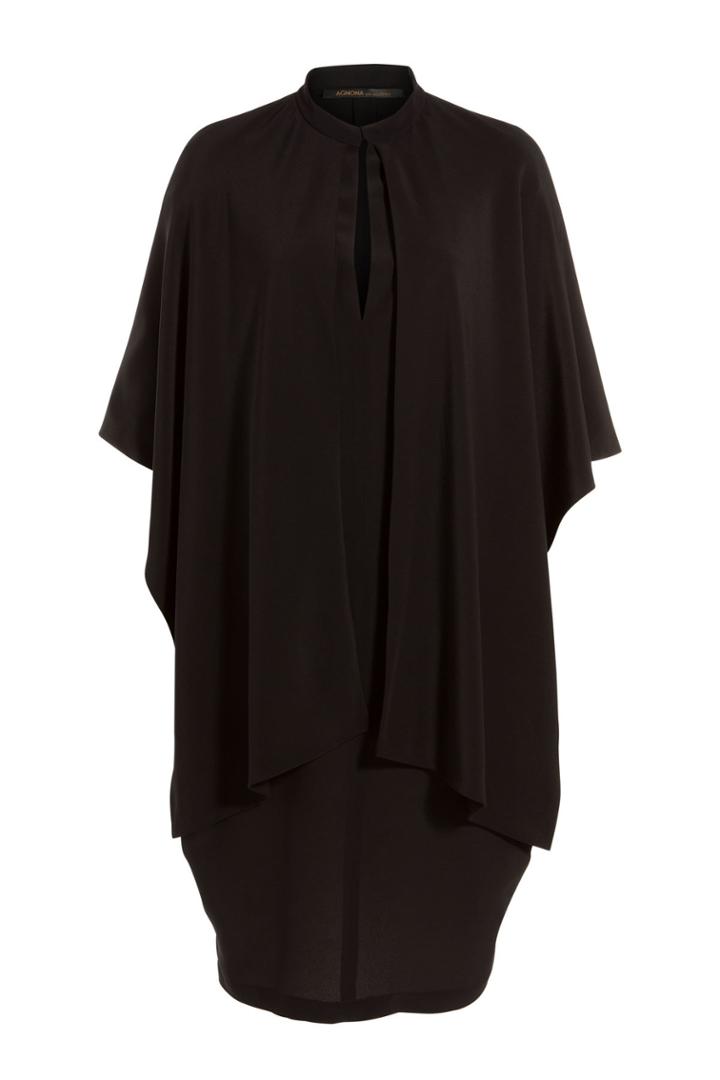 Agnona Agnona Draped Silk-crepe Dress