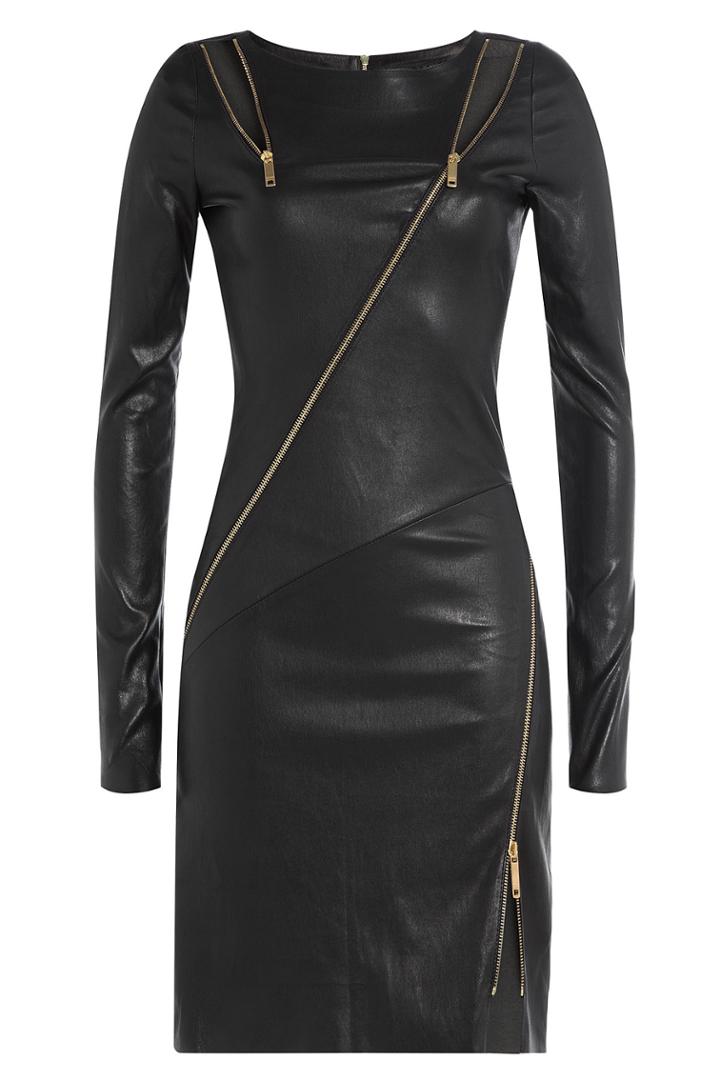 Jitrois Jitrois Leather Sheath With Zippers And Cutouts - Black