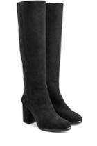 Helmut Lang Helmut Lang Suede Knee Boots - Black