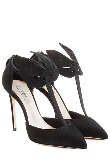 Olgana Paris Olgana Paris La Masque 10 Suede Pumps - Black