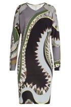Emilio Pucci Emilio Pucci Sheer-paneled Printed Jersey Dress - Multicolor