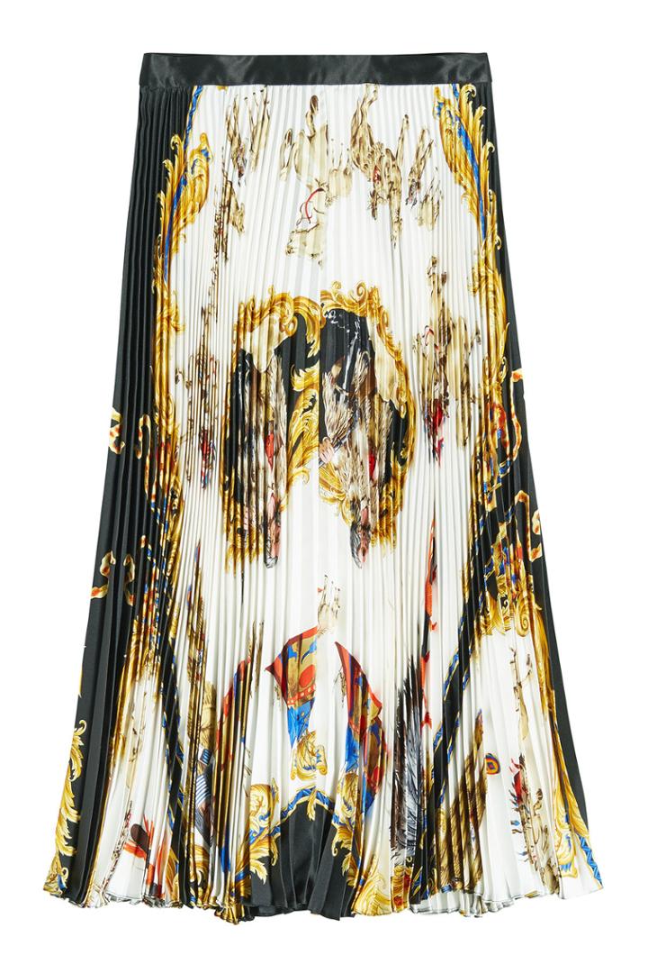 Versace Versace Printed Silk Skirt