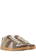 Maison Martin Margiela Leather And Suede Sneakers