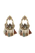 Gas Bijoux Gas Bijoux Embellished Earrings With Tassels - Gold
