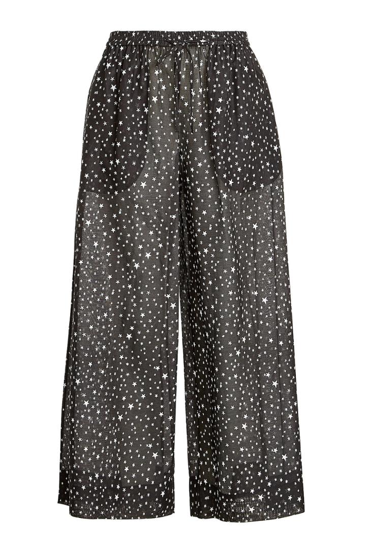 Diane Von Furstenberg Diane Von Furstenberg Printed Cotton Pants With Silk