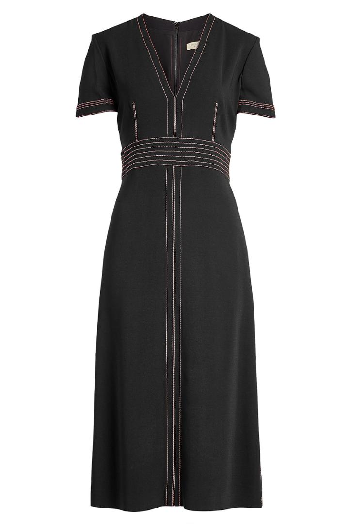 Burberry Burberry Benni Dress With Contrast Stitching