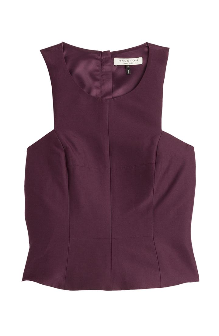 Halston Heritage Cotton-silk Top