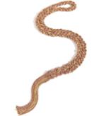 Carolina Bucci Gold/rose Gold Woven Chain Tassel Necklace