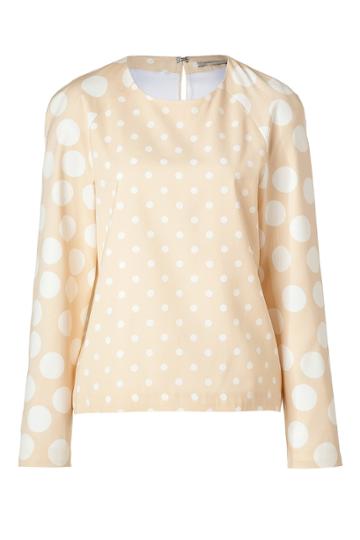 Hakaan Hakaan Nude/white Dotted Adonide Top - Beige
